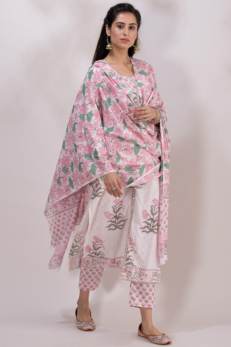 Roz Meher Ruhani Block Printed Dupatta