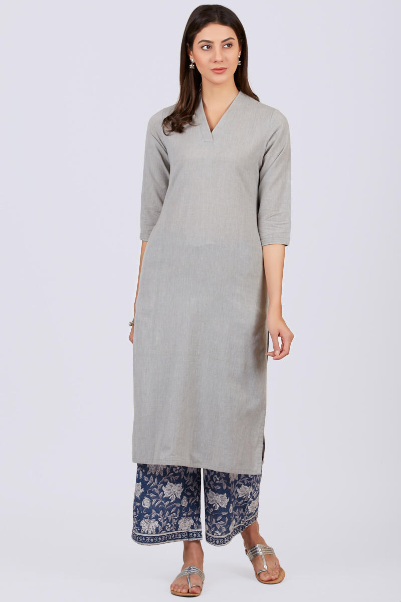 Roza Zoya Grey Kurta