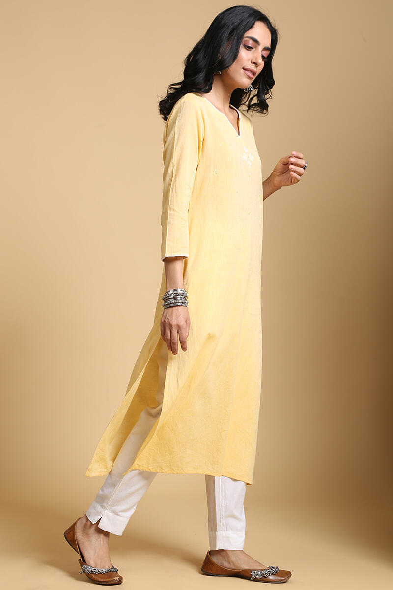 Roza Gauhar White Cigarette Pants