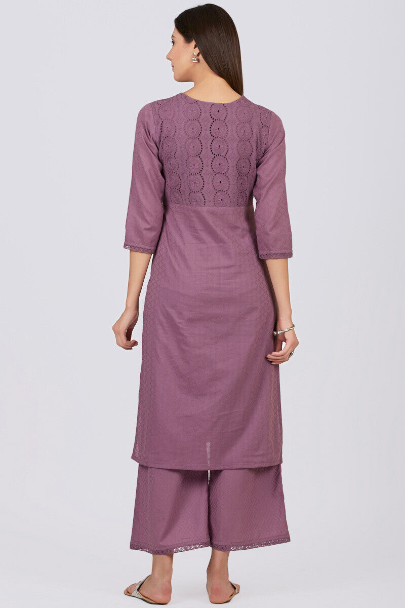 Roza Jahan Mauve Kurta