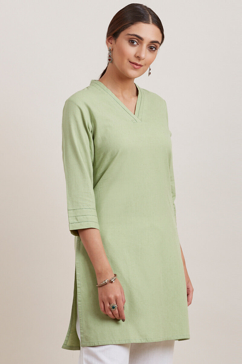 Roza Zara Green Short Kurta