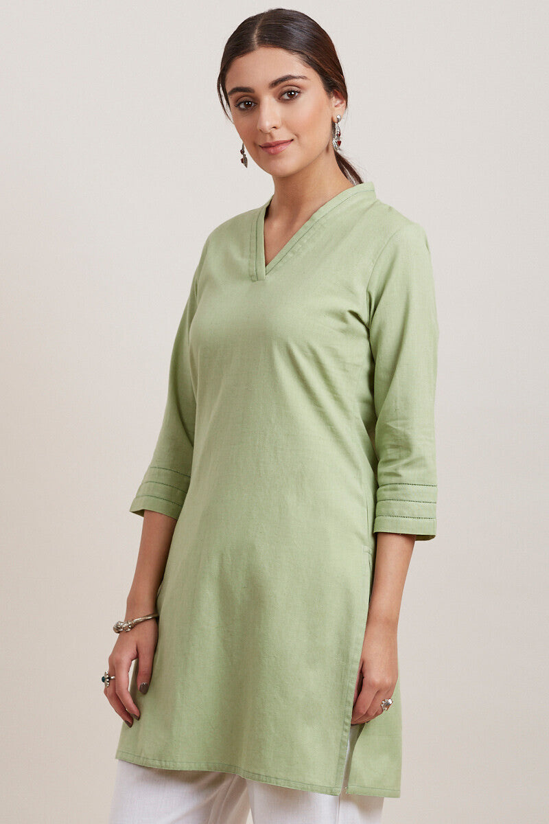 Roza Zara Green Short Kurta