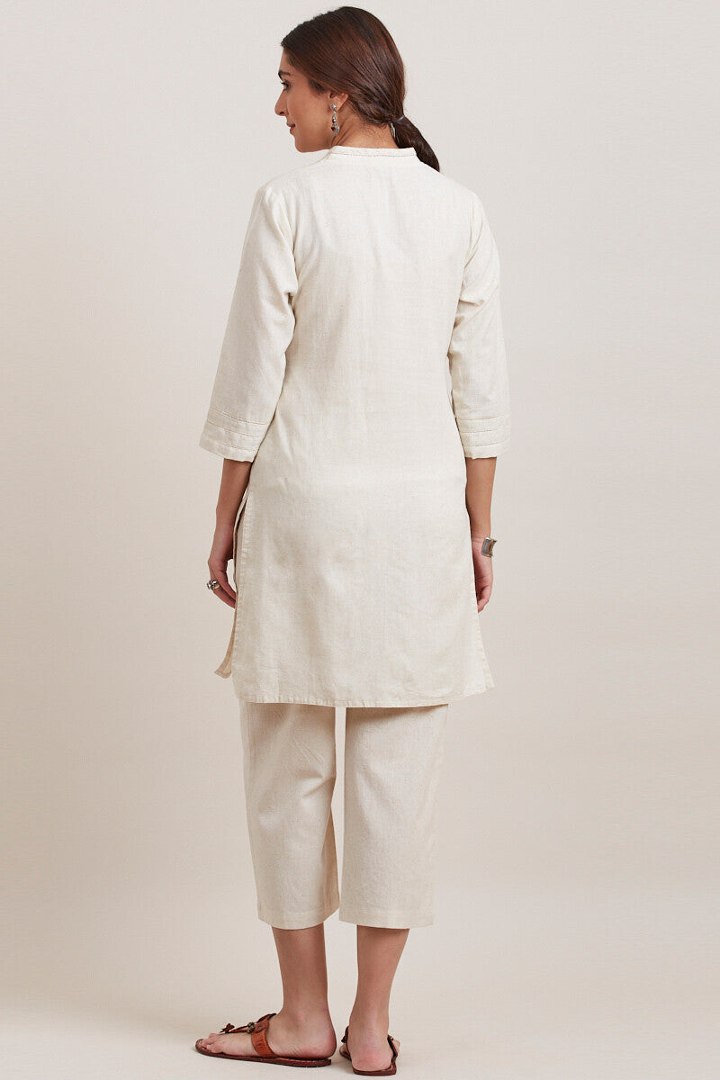 Roza Zara Off-White Short Kurta