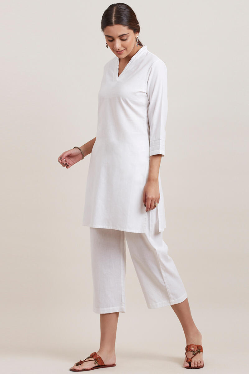 Roza Zara White Short Kurta