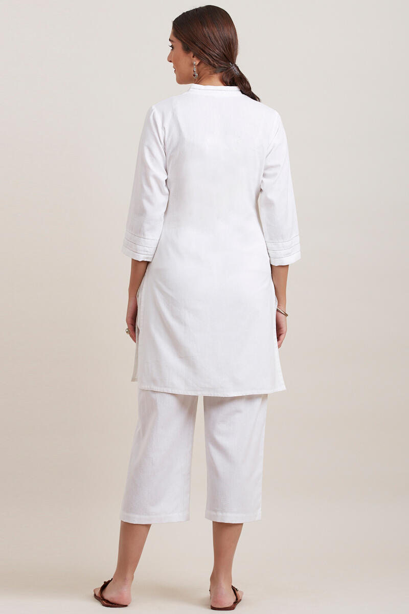 Roza Zara White Short Kurta