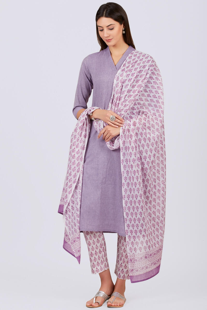 Roza Zoya Purple Kurta