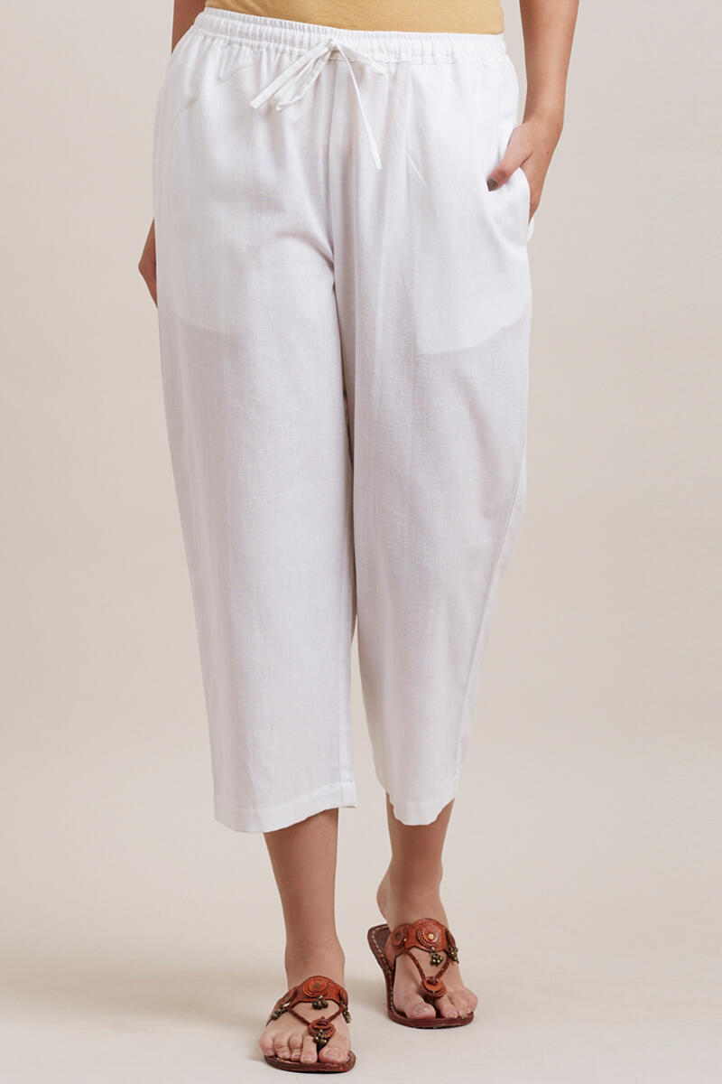 Roza Zoya White Culottes