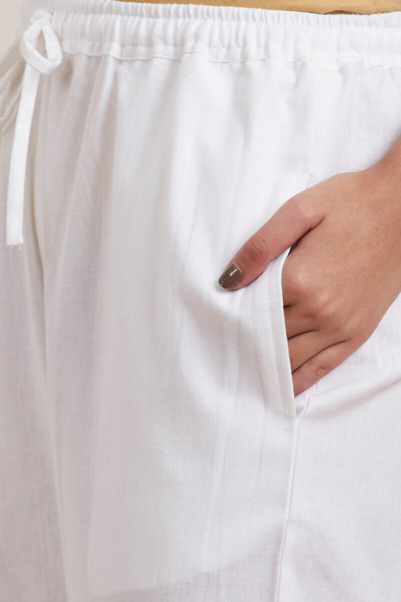 Roza Zoya White Culottes
