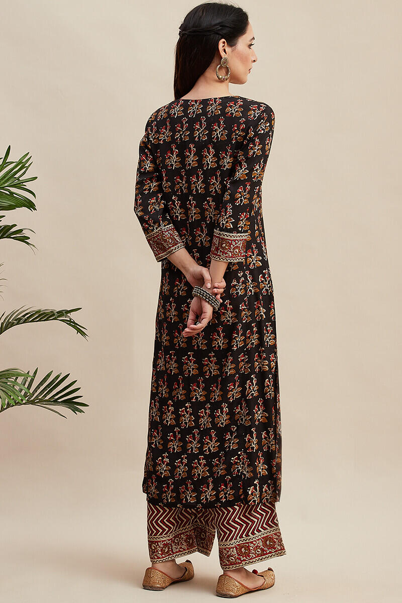 Sehra Jiya Shantung Kurta