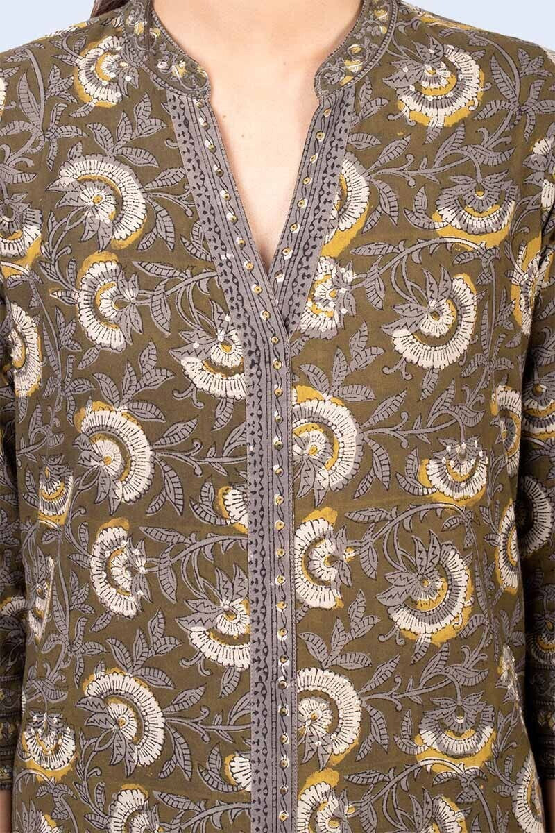 Bagru kurta