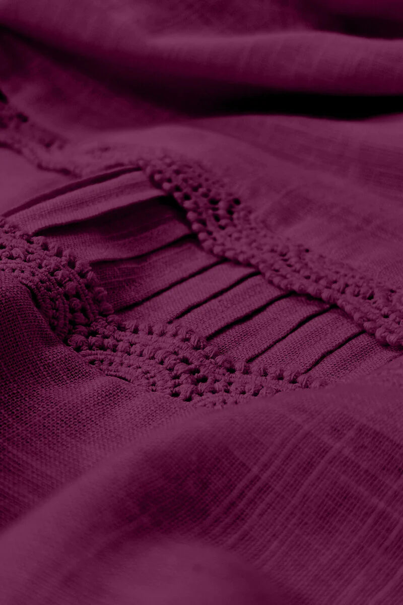 Surplus: Roza Sehreen Wine Kurta