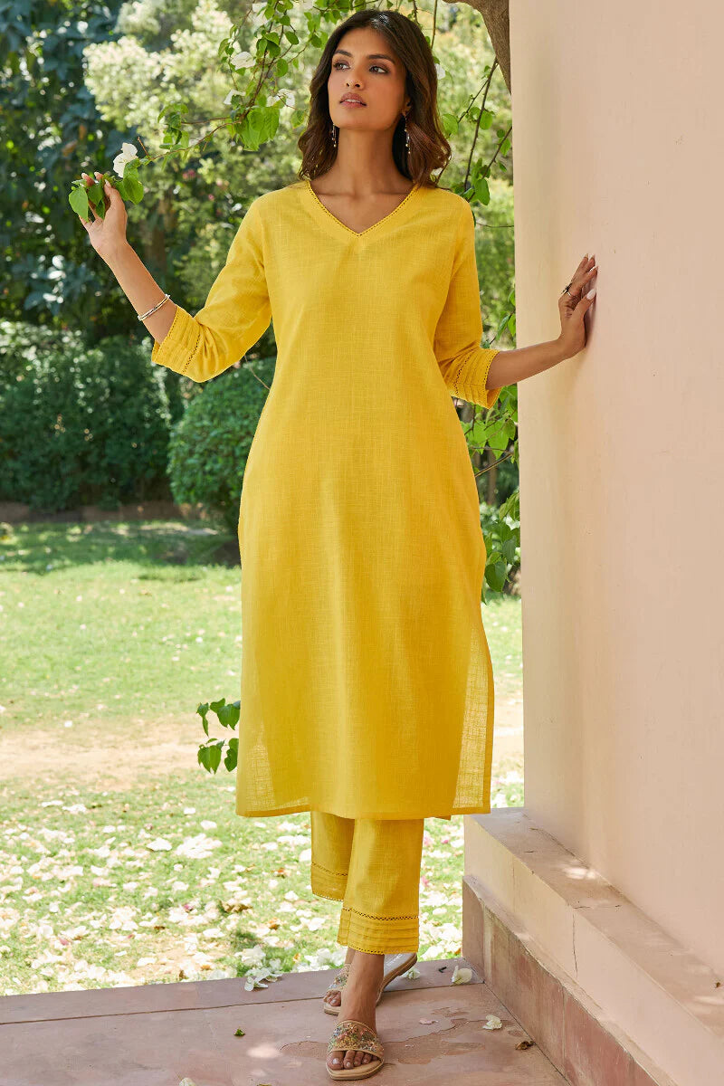 Surplus: Roza Sahira Yellow Narrow Pants