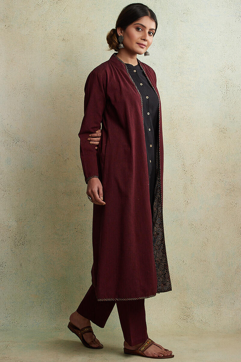Zahabiya Heer Reversible Handloom Jacket