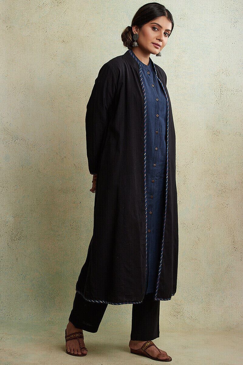 Zahabiya Kiara Reversible Handloom Jacket