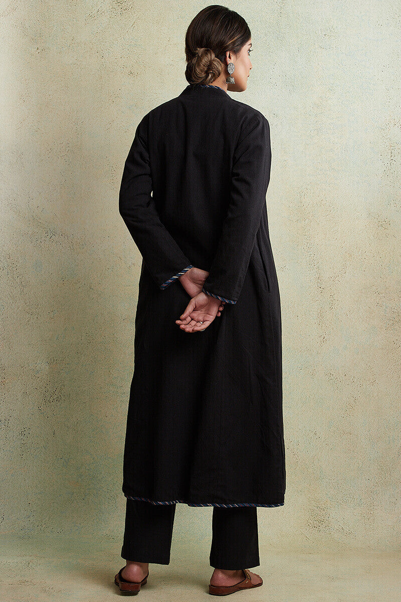 Zahabiya Kiara Reversible Handloom Jacket