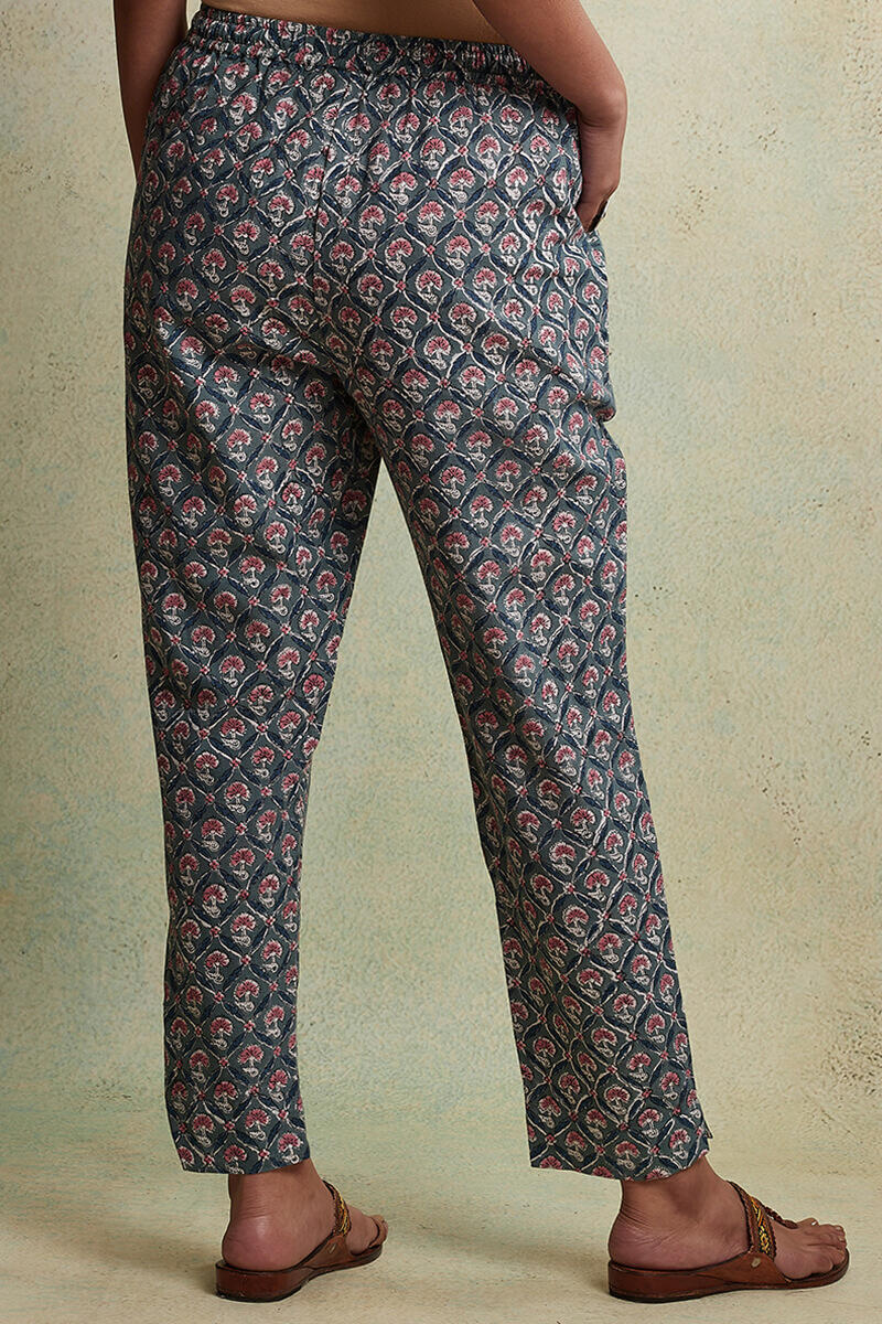 Zahabiya Mira Block Printed Narrow Pant