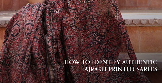 How to Identify Authentic Ajrakh Printed Sarees