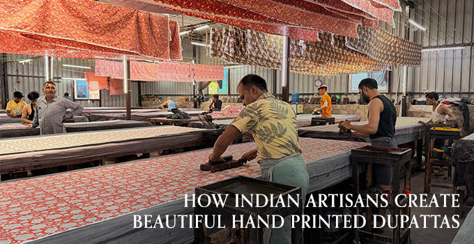How Indian Artisans Create Beautiful Hand Printed Dupattas