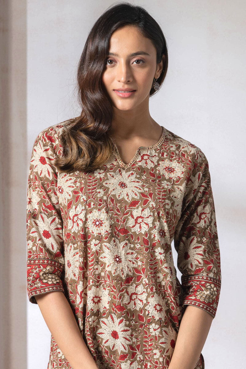 Sehra Safina Bagru Kurta