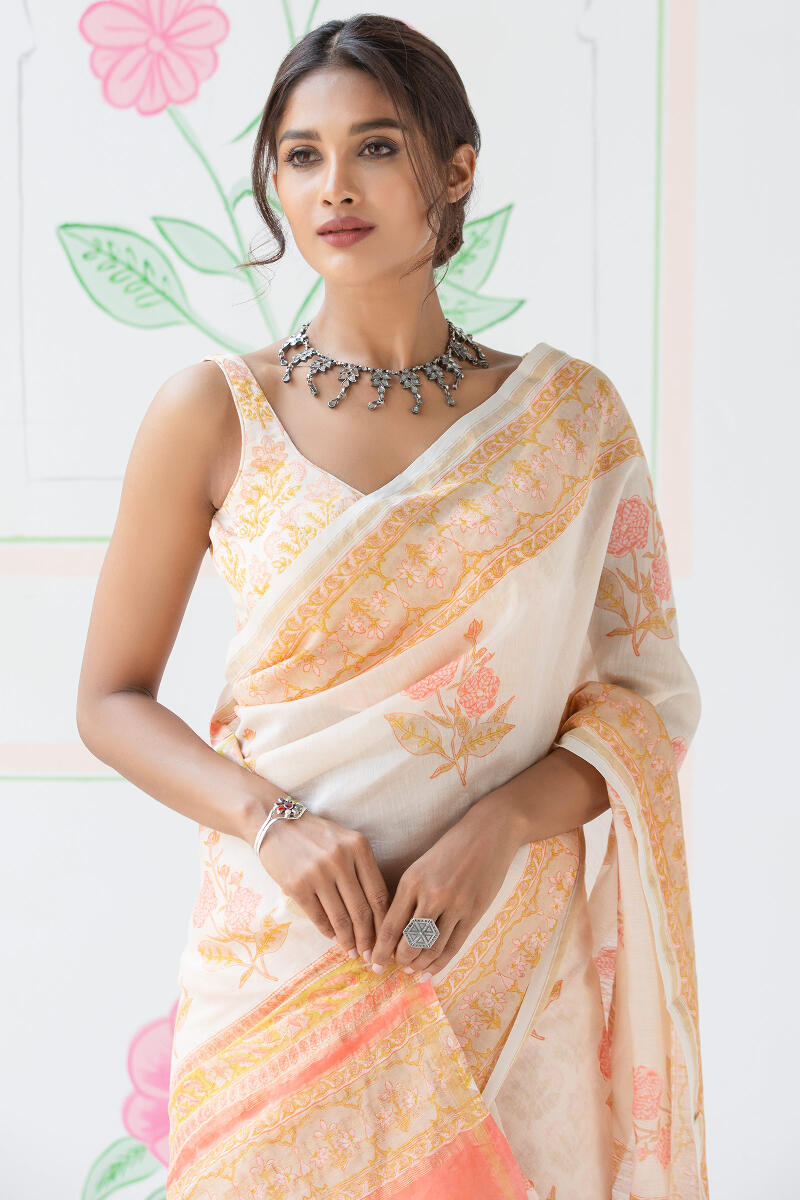 Gulbarg Nashmia Chanderi Saree