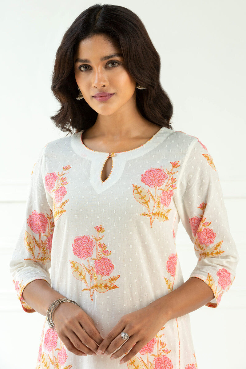 Nazm Jiya Block Printed Kurta