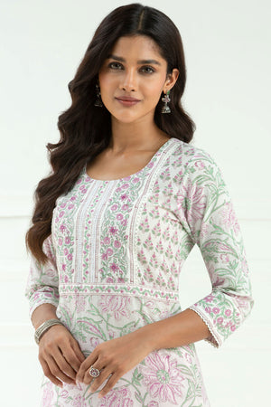 Roz Meher Mahira Block Printed Kurta