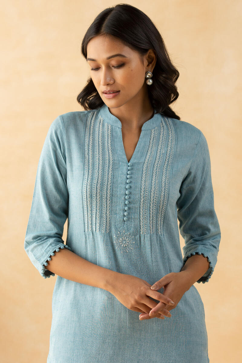 Kashida Farhat Kurta
