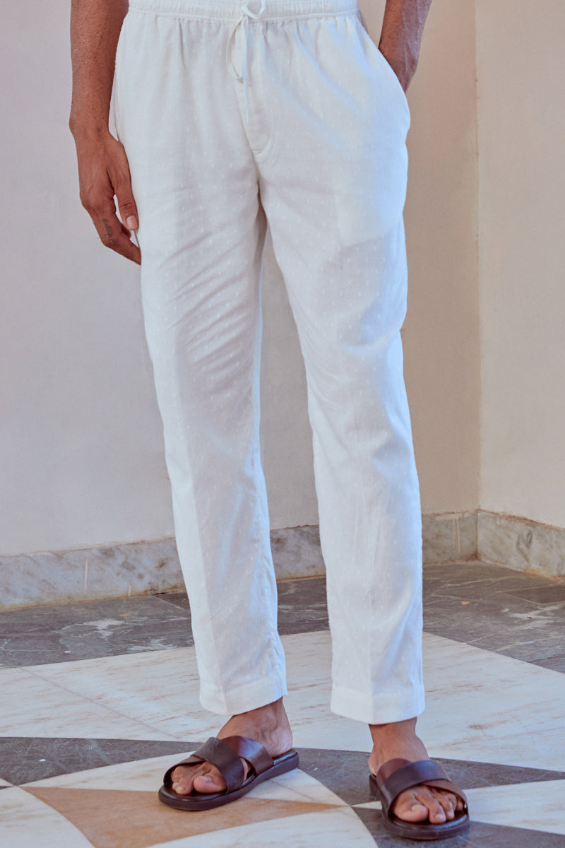 Zaid Cotton Dobby Pants