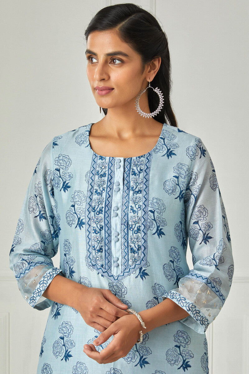 Zubeida Nida Chanderi Kurta