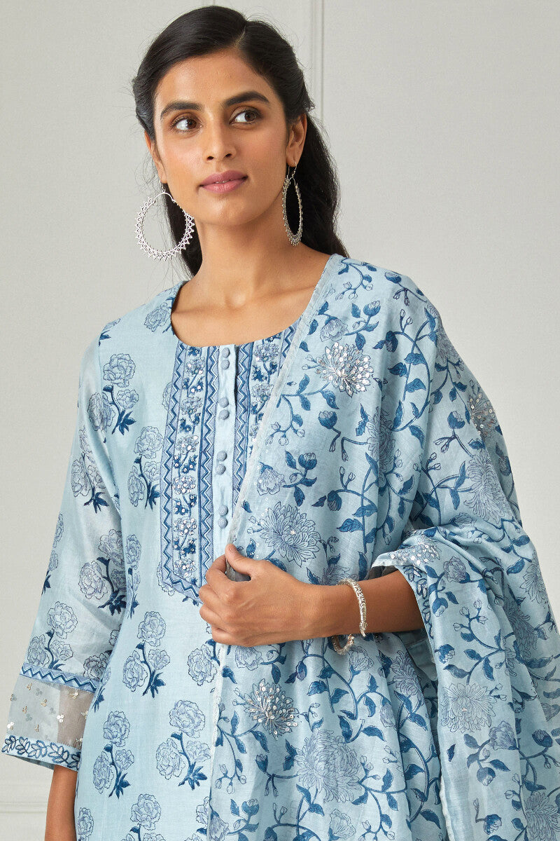 Zubeida Nida Chanderi Dupatta
