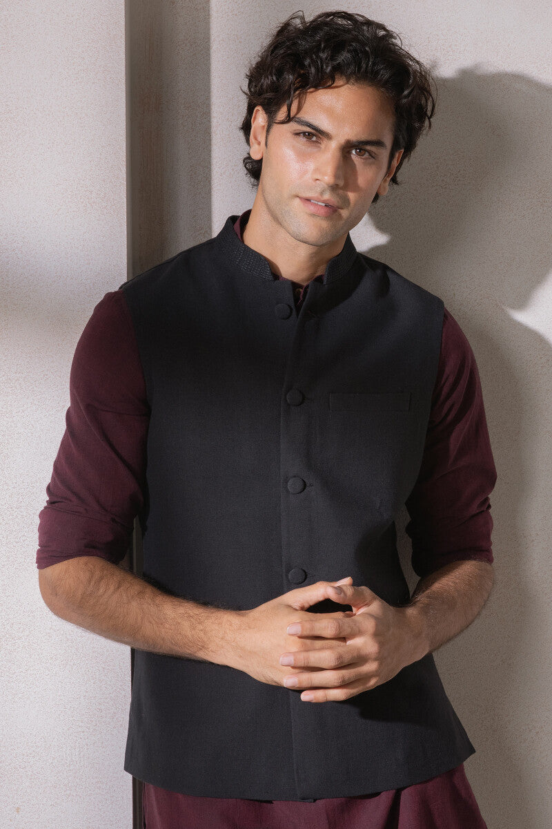 Samar Kian Handloom Nehru Jacket