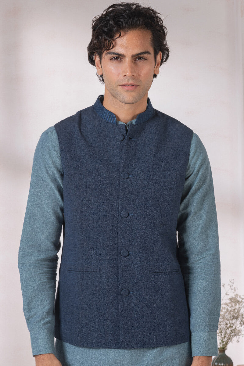 Samar Mihir Handloom Nehru Jacket
