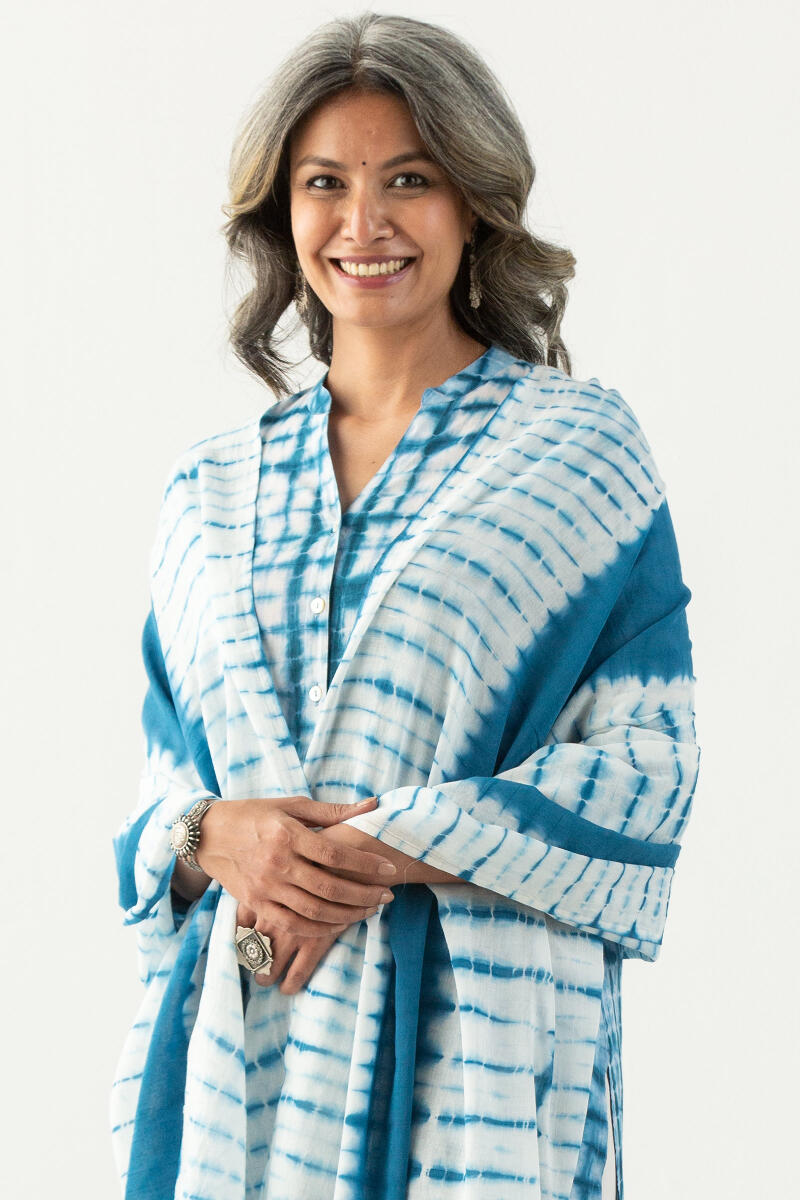 Leher Zoya Shibori Dupatta