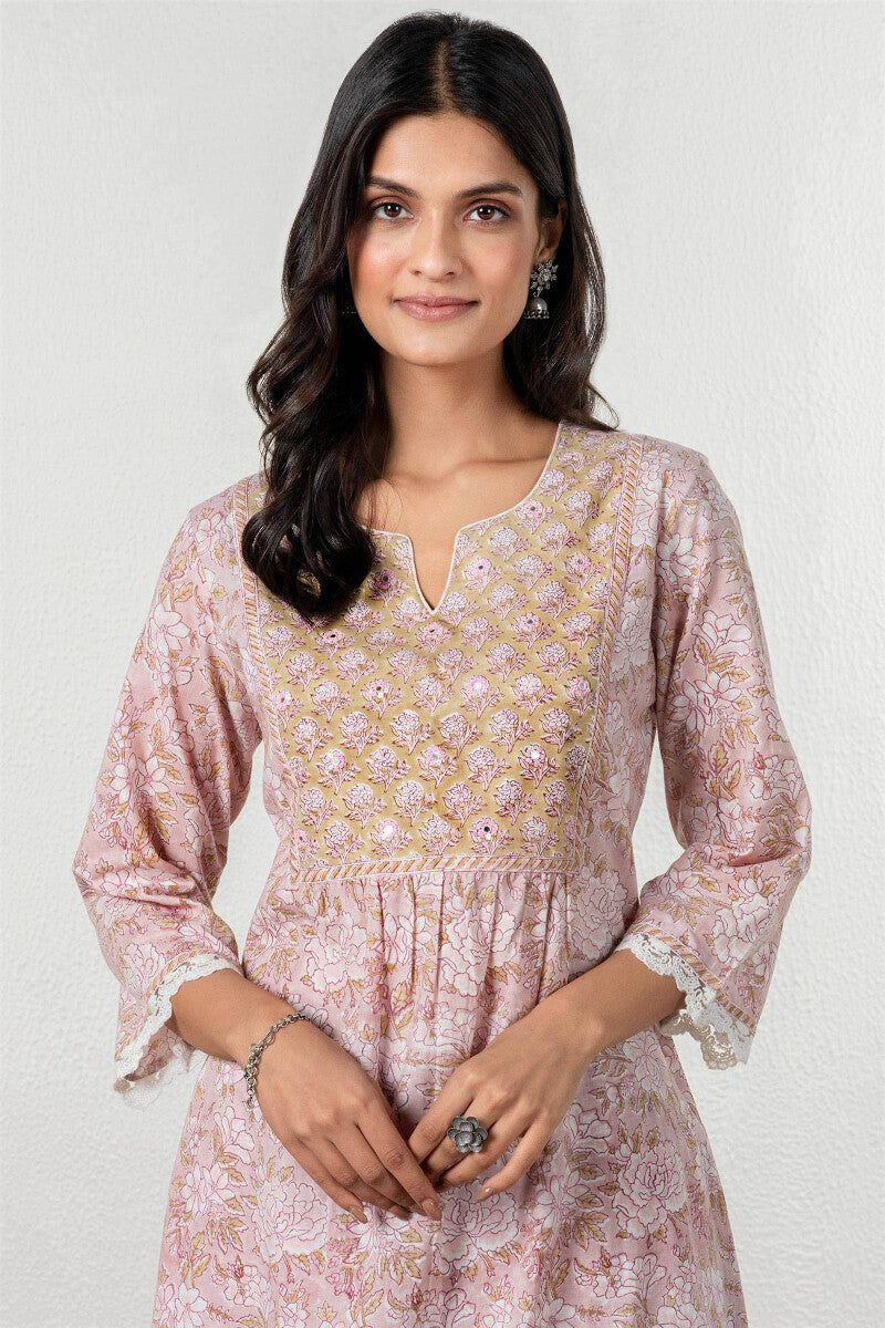 Gulbarg Shabnam Sanganeri Kurta