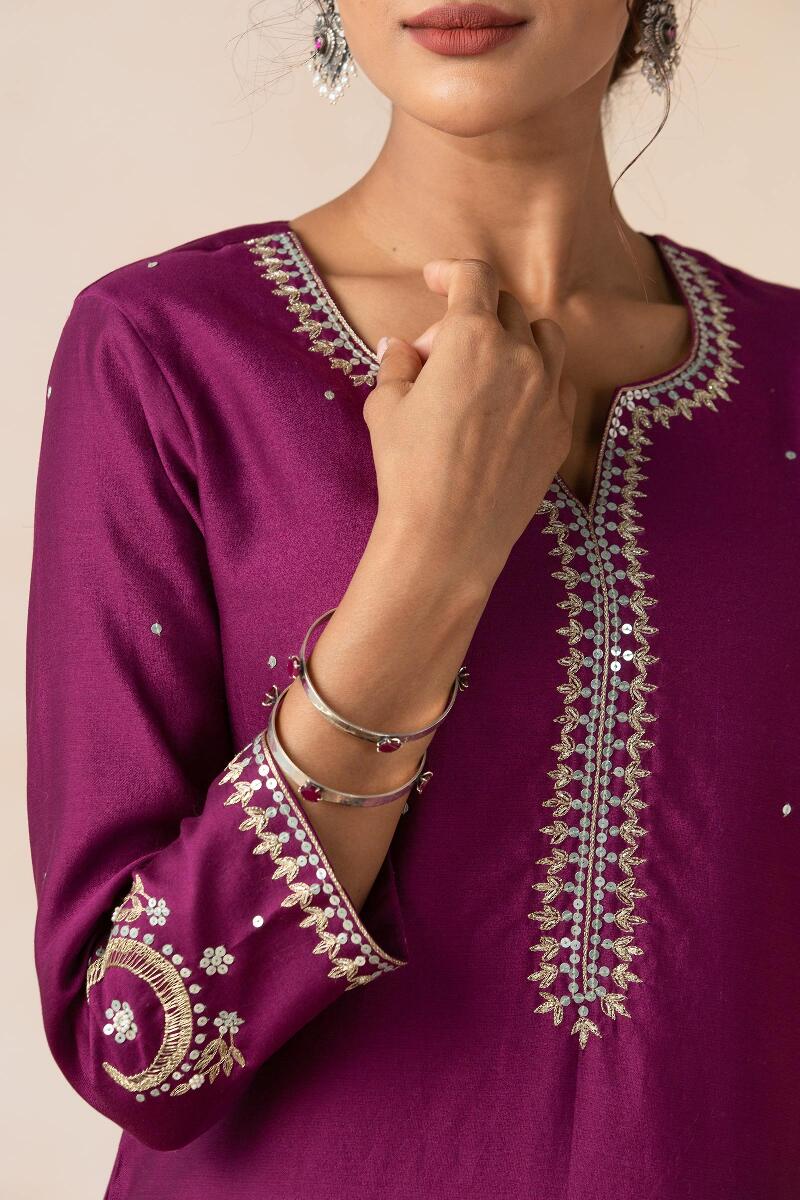 Nazma Shaheen Chanderi Kurta