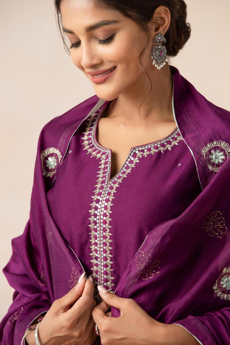 Nazma Shaheen Chanderi Dupatta