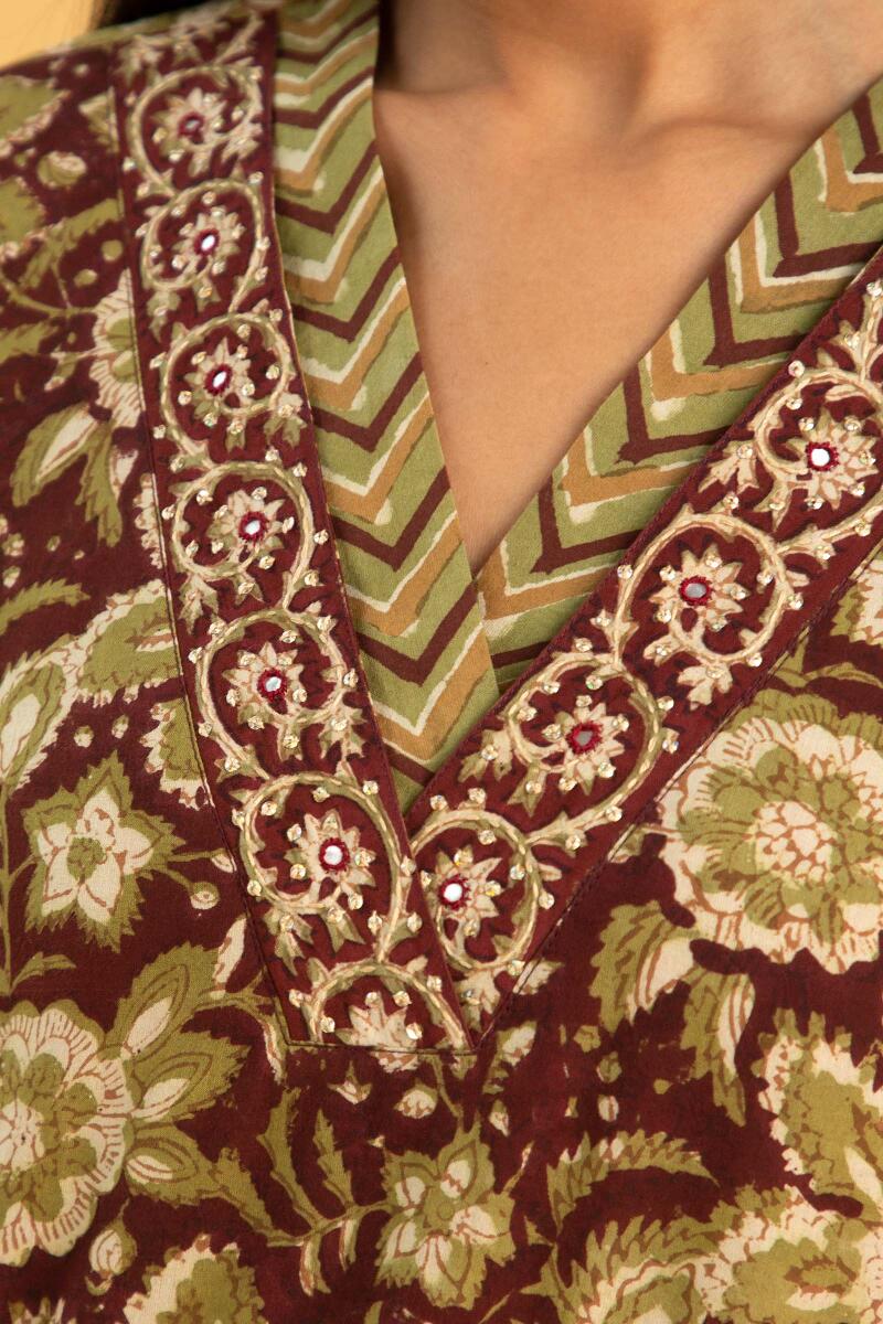 Sehra Mahreen Bagru Kurta