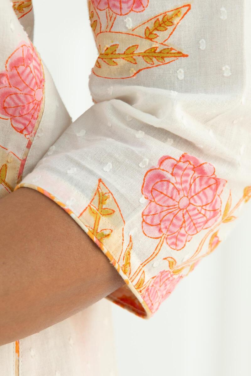 Nazm Jiya Block Printed Kurta