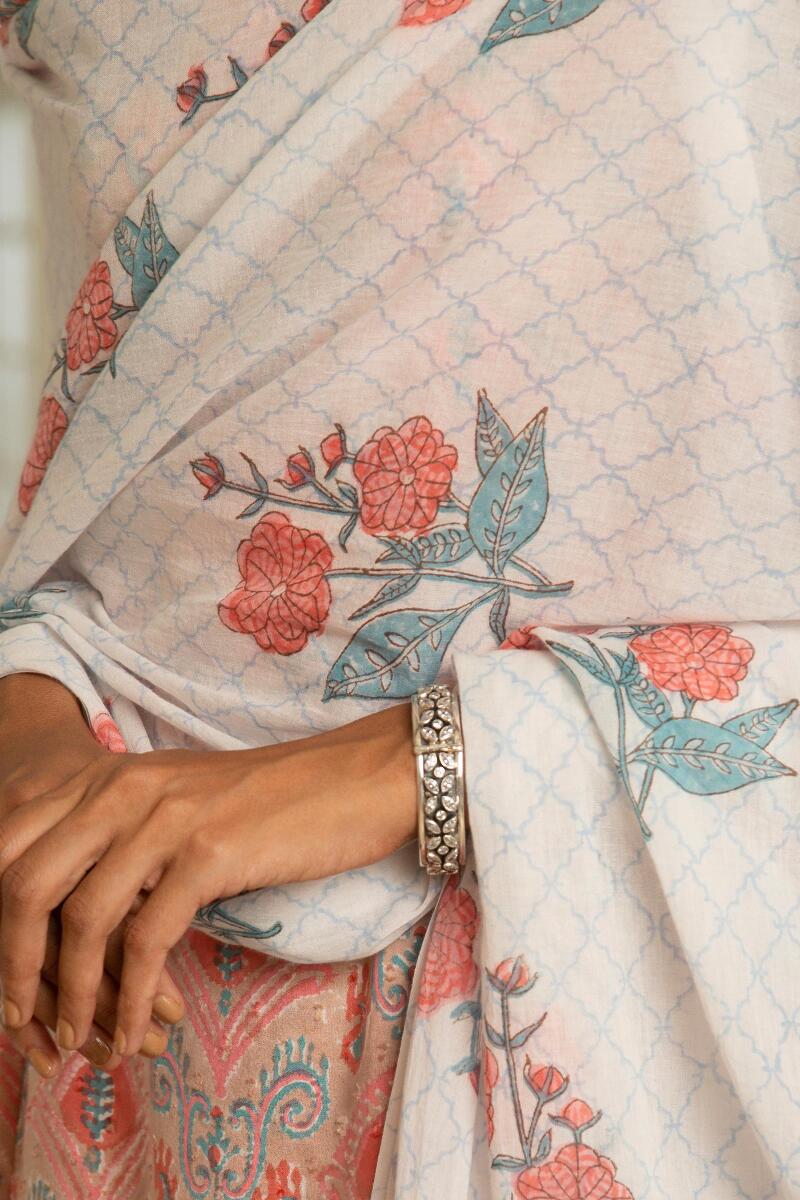 Nazm Suhana Block Printed Dupatta