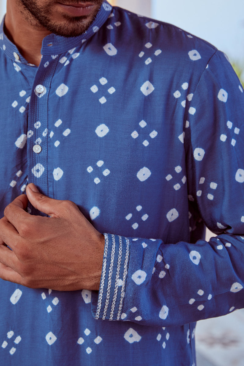 Aatif Modal Bandhej Kurta