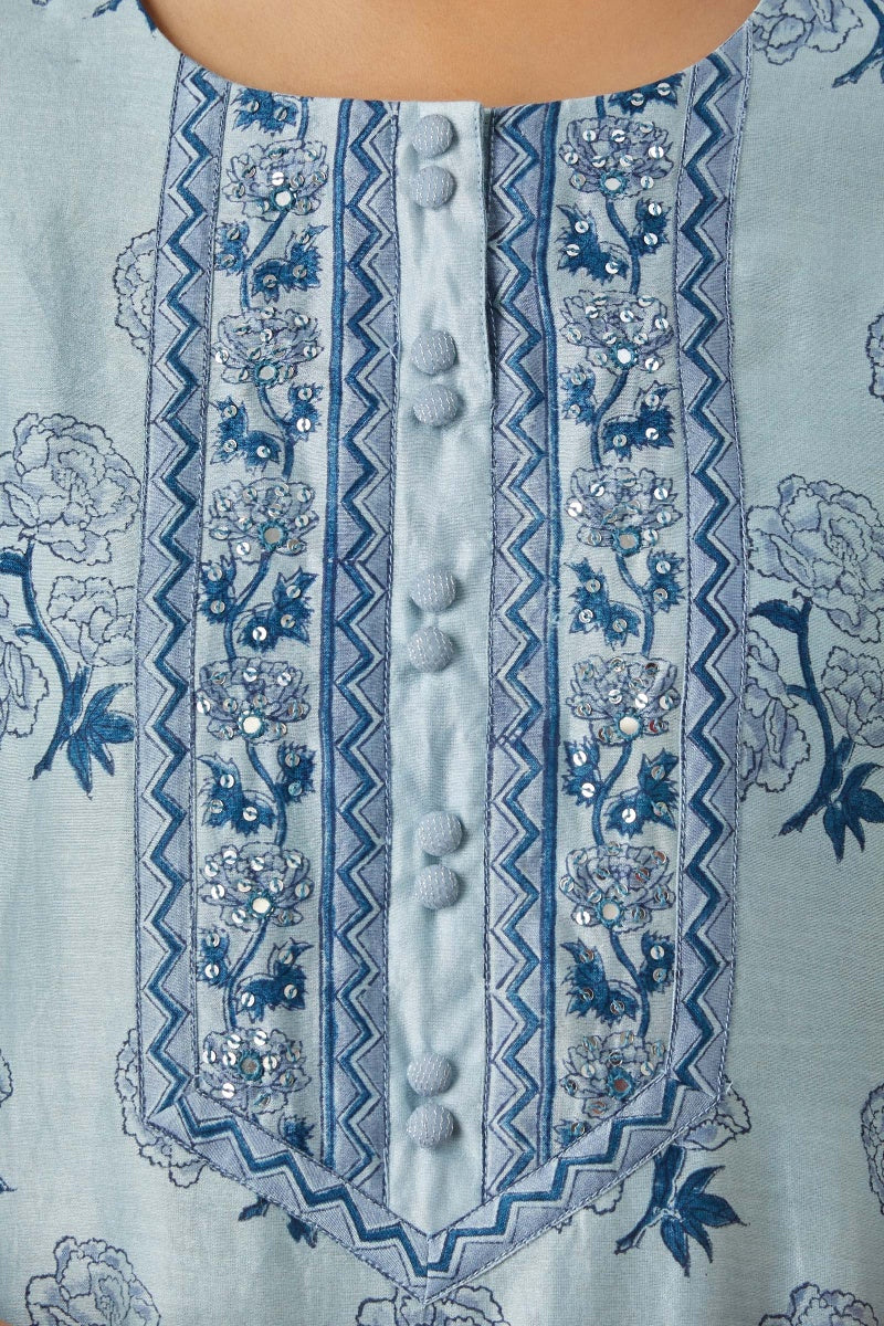 Zubeida Nida Chanderi Kurta