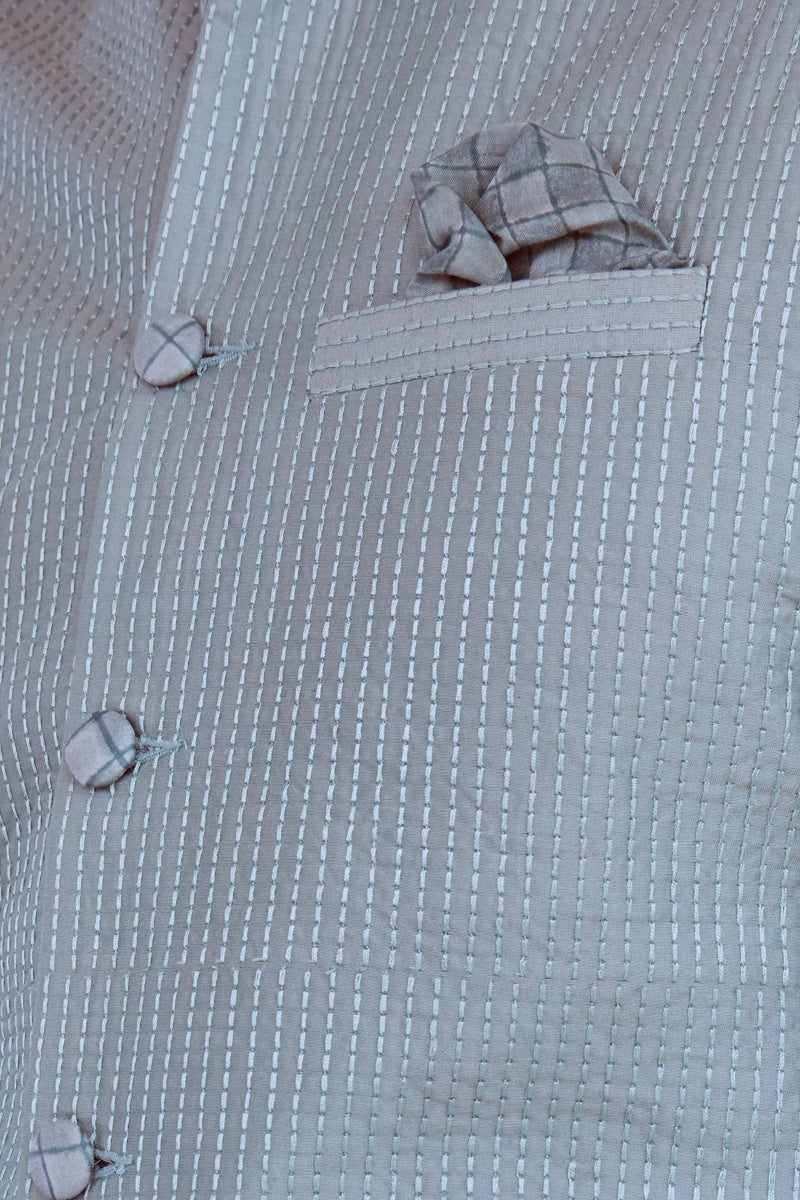 Zafar Chanderi Nehru Jacket