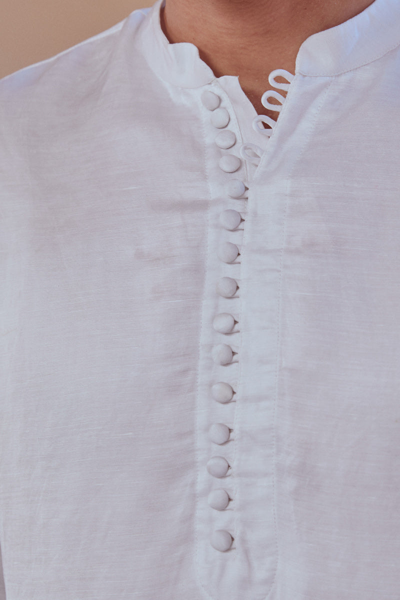 Shahid Linen Satin Kurta