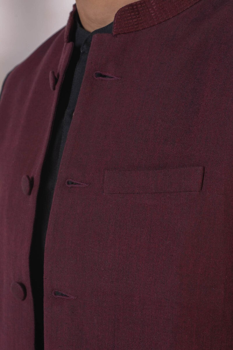 Samar Zain Handloom Nehru Jacket