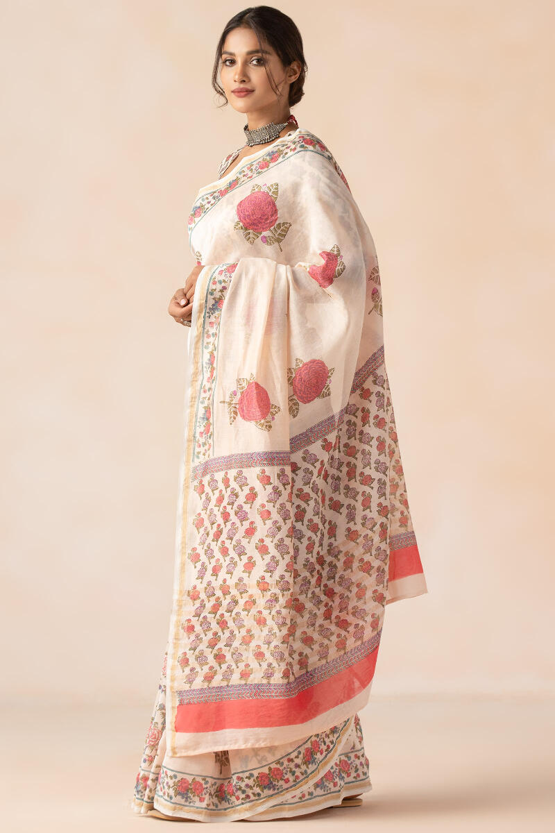 Gulbarg Roheen Chanderi Saree