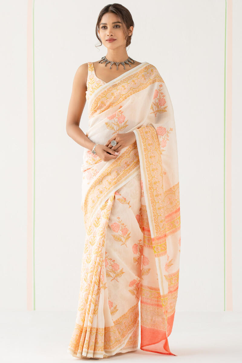 Gulbarg Nashmia Chanderi Saree