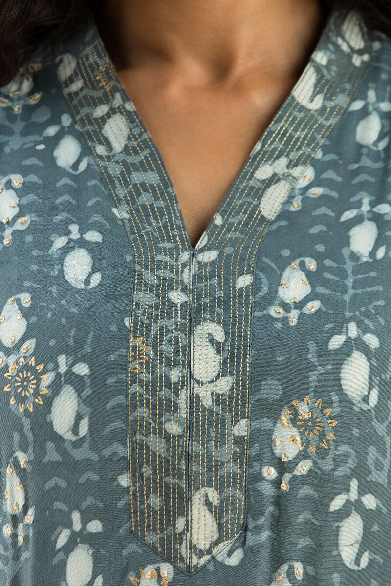 Sehra Mahin Shantung Kurta