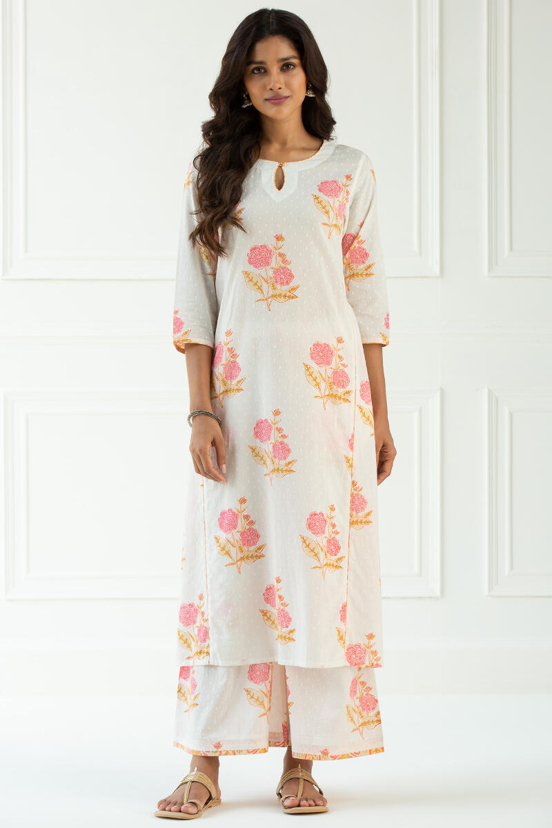 Nazm Jiya Block Printed Kurta