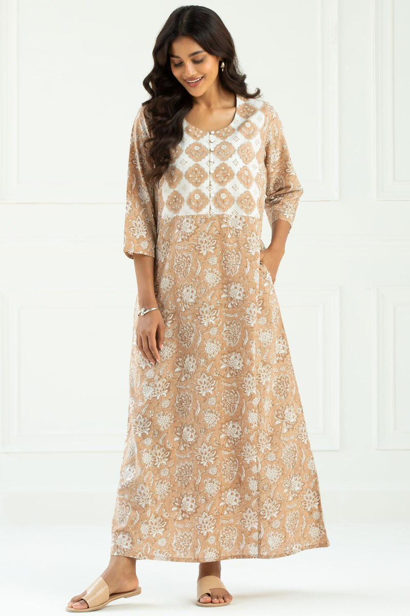 Gauhar Sanam Block Printed Kaftan