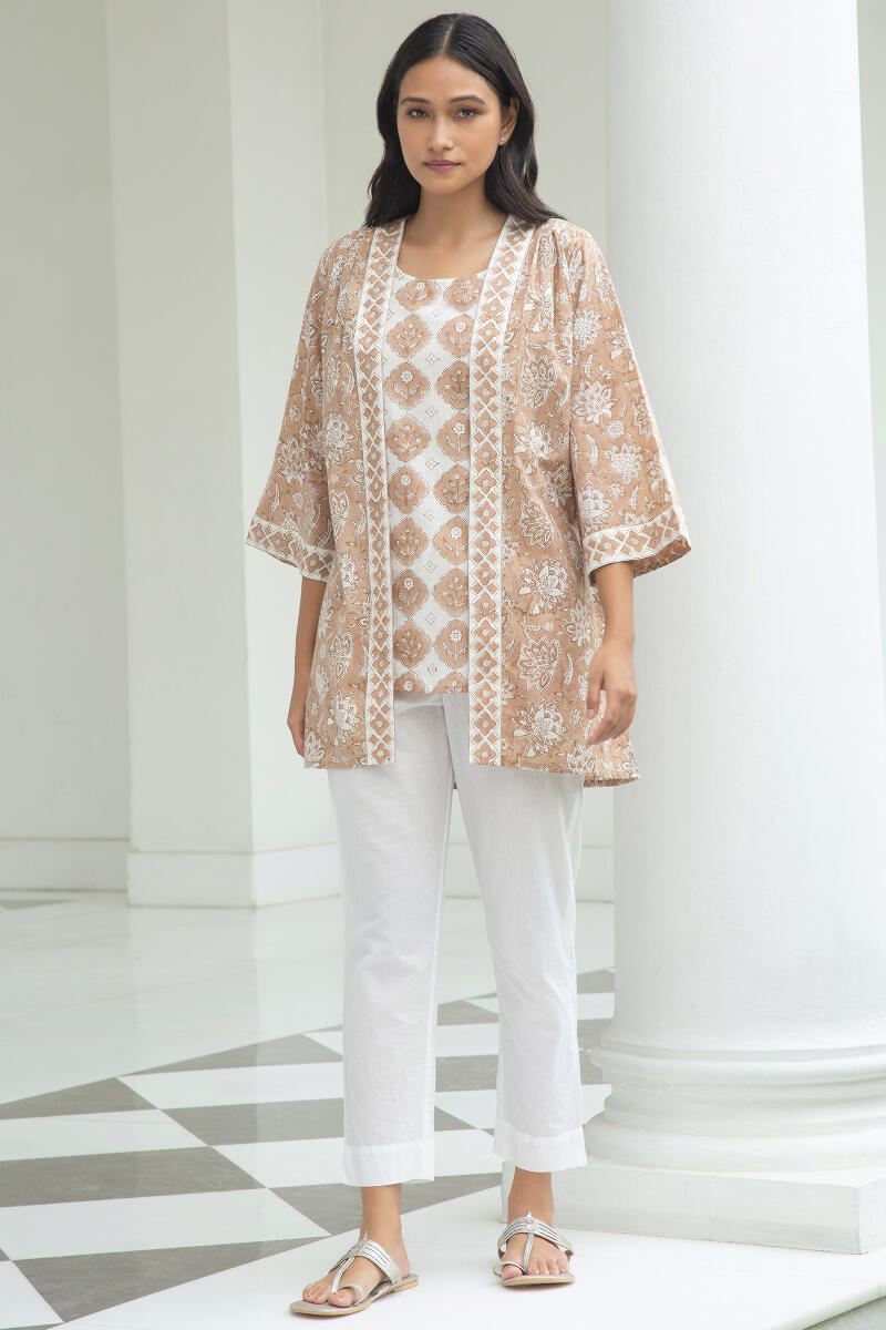 Gauhar Sanam Block Printed Kimono